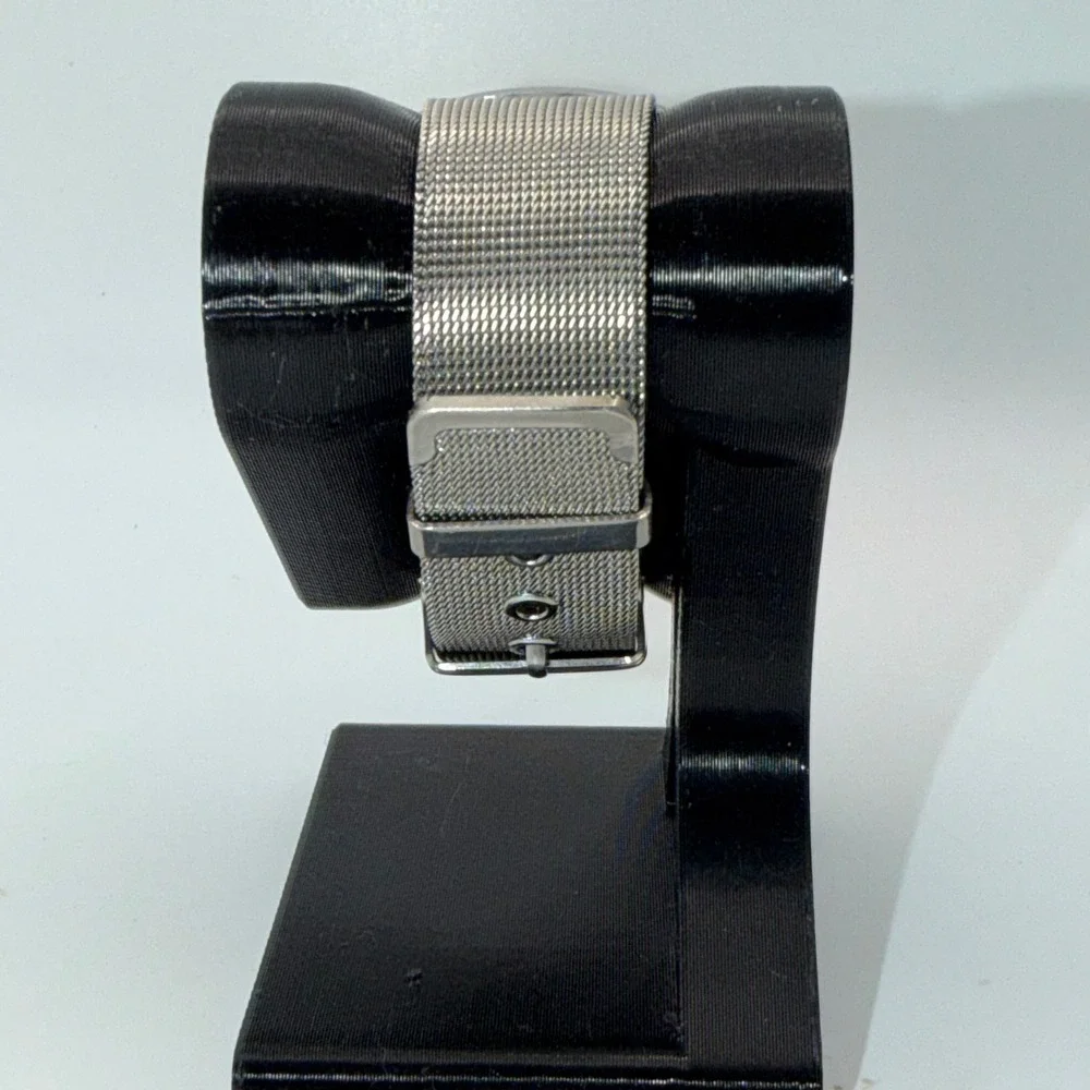 Unbranded Wrist Watch Men 38mm Gray Minimalist Mesh Band Analog